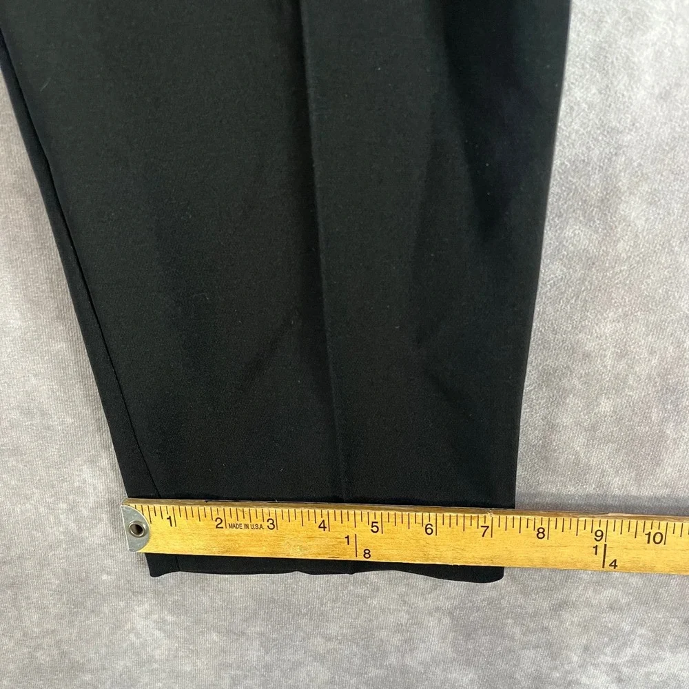 Theory Treeca Pull On Admiral‎ Crepe Pants Womens 12 Black Tapered K0109203